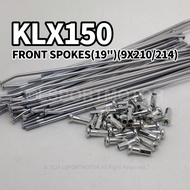 KAWASAKI KLX150 REAR SPOKES (19") (9X210/214) SPOKE SPOK WHEEL KLX 150 RANTING LIDI RIM SPOKE ALLOY 