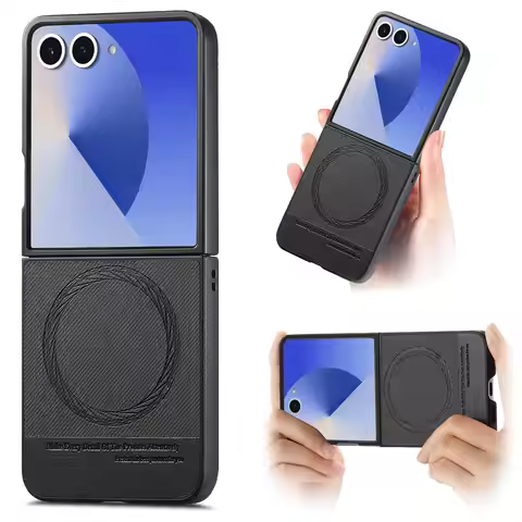 Folding Case for Samsung Galaxy Z Flip 7 6 5G Flip7 FE Flip6 Flip5 Flip3 Flip4 Flip 4 5 3 Fabric Mag