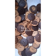 D shell button 4cm hole 2
