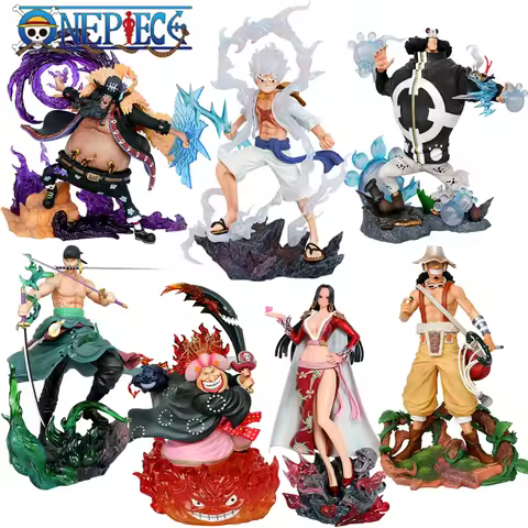 9 Styles One Piece LX MAX Series Nika Luffy/BIG MOM/Roronoa Zoro‌/Hancock/Usopp/Brook Statue Model C