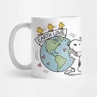 Celebrate Earth DAY with Snoopy, Earth Love - Earth Tea MugDAY
