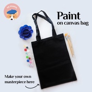 TERLARIS PAKET MELUKIS / SET ALAT LUKIS TAS KANVAS / PAINTING ON TOTE