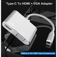 USB 3.1 Type-C To HDMI Bus VGA Bus Frequency Adapter Cable HDMI Supports 4K * 2K