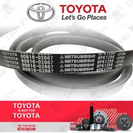Original Toyota Fan Belt 90916-02667 for Toyota Camry 2.5 ACV50 ASV50 2012 - 6PK1256 ( 6PK1255 / 6PK