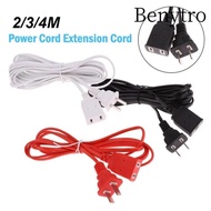 BENYTRO Power Extension Cord, 2/3/5m Copper AC Power Cord, PVC Two-pin Cables