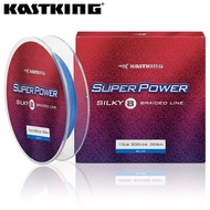 KastKing Superpower Silky8 Braided Fishing Line, 274m Spin Fishing Line, Ultra-Thin Diameter, Smooth Surface So It Casts Longer, Highly Sensitive, No Stretch Braided Fishing Line