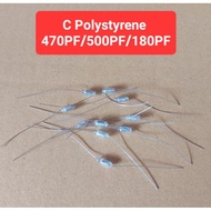 C Polystyrene (3 Values 500PF/470PF/180PF 50Volt) (Pack Of 10) Capacitor