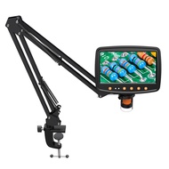 RIEVBCAU Flexible Microscope Arm StandAdjustable Metal Bracket Coin Microscope Mount Compatible with