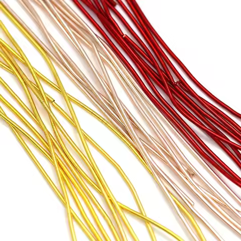 10g/lot Bright Copper Wire Soft French Bullion Wire Round Embroidery Floss Gold Work Handmade DIY Ba