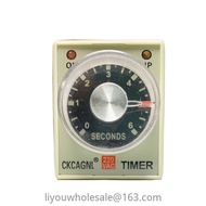 Ah3-2 Delay Timer+Socket 2 Sets Delay Contact Time Relay AH3-2/AH3-3/AC220V DC24V 110V 12V1S 3S 6S 1