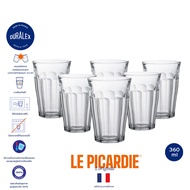 Duralex Picardie 360 ml (6 ใบ) แก้วน้ำสูง แก้วกาแฟ แก้วชา แก้วน้ำ everyday glass แก้ว tempered glas