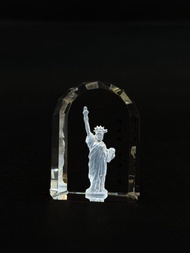 水晶玻璃紙鎮/擺飾 - 自由女神
