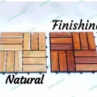 Decking kayu motif kayu jati 30x30 lantai kayu asli ukuran 30x30 kayu