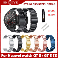 สายสแตนเลสสำหรับนาฬิกา for Huawei watch GT 3 SE for Huawei watch GT 3 46 มม. 42 มม. สายรัดข้อมือโลหะสร้อยข้อมือสำหรับนาฬิกา for Huawei GT 3 อุปกรณ์เสริม