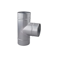 Three-Way Zinc Body T Size 4 Inches-14 Galvanized Pipe Connector 24 Thickness 0.55 mm.