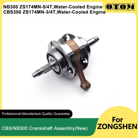 OTOM CBS300 NB300 Motorcycle Crankshaft Assembly Connecting Rod Kit For ZONGSHEN ZS174MN-3 ZS174MN-5