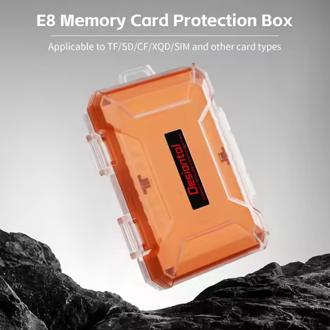 Memory Card Case ABS SD Microsd Card Holder Waterproof Anti-Static Storage Box for 4 SD Cards & 12 T