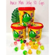 Terlaris Inaco Jelly 1 Dus Isi 6 Bucket Snack Agar 750 Gram 50 Pc Per