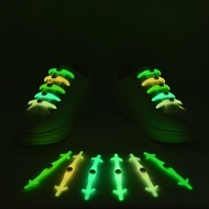[Only Laces] [Easy to Wear] VINGTIE Luminous Lazy Silicone Elastic Laces Fluorescent Elastic Laces L