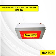 Crilight Maxson Solar Gel Battery 60AH 12V gel bateri AGM