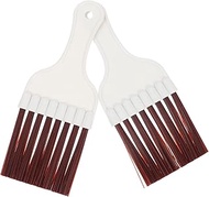 MAGICLULU 2pcs Cleaning Brush Evaporator Cleaning Tools Refrigerators Condenser Comb Dryer Vent Cleaner Fin Straightener Radiator Fin Comb Fridges Brushes Abs Air Conditioner White