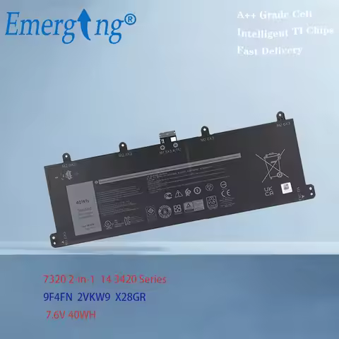 9F4FN 2VKW9 Battery For DELL Latitude 7320 2-in-1 For DELL Inspiron 14 3420 Series 12 7.6V 40WH