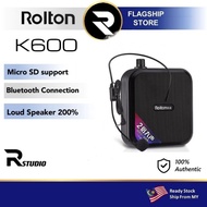 Rolton K600 (Double Power) Voice Amplifier Speaker Loud Microphone Bluetooth 5W+5W Pembesar Suara Ku