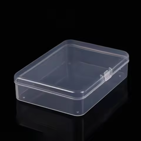 5PCS 9.5*6.5*2.5cm PP Plastic Box Rectangle Mini Storage Containers Box For Jewelry/ID Cards/Busines