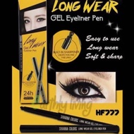 Sivanna Colors Long Wear Gel Eyeliner Pen HF777 Soft Texture Smooth Writing Solid Black Long-Lasting
