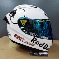 Helm Full Face Kyt Rcputih Paket Ganteng