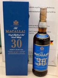 香港長期收購 世界威士忌麥卡倫Macallan-麥卡倫紫鑽 麥卡倫30天藍 麥卡倫30 fine oak 麥卡倫18 1980-2020 麥卡倫限定版 等威士忌系列