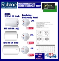Rubine SPH 20S SIN 3.0(I) 20L / SPH 30S SIN 3.0(I) / SPH 40S SIN 3.0(I) Storage Water Heater | 1-Year Warranty | Free Express Delivery
