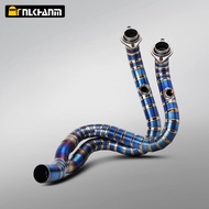 CFMOTO 400/650NK motorcycle exhaust system titanium alloy modification front section for CFMOTO 400N