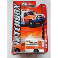 Matchbox Ford F-350 Ambulance E-350 Ambulance Mbx Heroic Rescue County