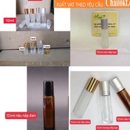 Gold cap rollerball bottle (Set of 10) 3ml 6ml 10ml 12ml /glass rollerball/roller bottle/rollerball 