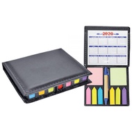PU MEMO PAD WITH STICKY NOTES & PEN - 11.8cm(L) x 10.4cm(W)