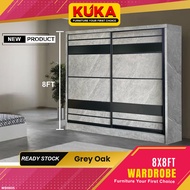 Almari Baju/Mirror Wardrobe Sliding Door / 6ft / 8ft / 6x8 / 8x8 / Almari Besar / Wardrobe /Sliding 