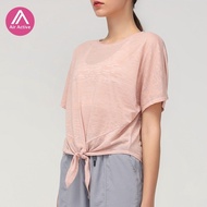 AIR ACTIVE Leisure Sports Yoga Wear  Fashion Running Fitness Short Sleeve Quick Dry Top