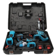 18V MKT TYPE ROTARY HAMMER ANGLE GRINDER IMPACT WRENCH DRILL DRIVER COMBO SET CWH TOOLS SDN BHD TRAD
