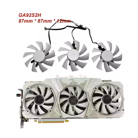 87mm GA92S2H Graphics Card Cooler Cooling Fan GTX 1060 1070 1070TI 1080 KFA2 for GALAXY GEFORCE GTX1