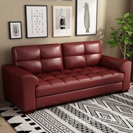 Layer Sofa Straight Living Room Genuine Leather Sofa Full-Package Font Leather Art Small Apartment M