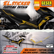 Striping aerox new old 155 transparent sticker nvx racing motif tiland yamaha nvx vietnam 4a