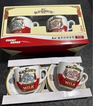 黑白淡奶杯龍年版 1套 2杯+ 2碟 最後－套