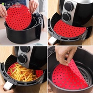 Reusable Air Fryer Silicone Accessories Liners 7.5/8.5/8/9 Inch Square Round Non-Stick Silicon Airfryer Basket