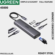 - Ugreen Type-C HUB 6 in 1 (USB + Type-C + HDMI + RJ45) 45000