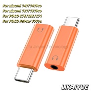 USB type C to 3.5mm jack Audio Adapter USB C 3.5mm Aux Adapter TypeC Earphone Converter For xiaomi 1