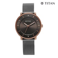 Titan Noir Anthracite Dial Analog Metal Strap Watch for Women