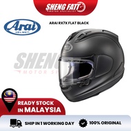 ARAI RX7X FLAT BLACK Helmet Motor Visor Topi Keledar Full Face Superbike SIRIM RX-7X Motorcycle Moto