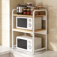 Microwave Oven Rack Kitchen Countertop Rack Household Storage Rack Double Layer Oven Rack Desktop Spice Rack