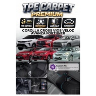 TPE CARPET PREMIUM VELOZ AVANZA COROLLA CROSS FORTUNER VIOS ANTI SCRATCH